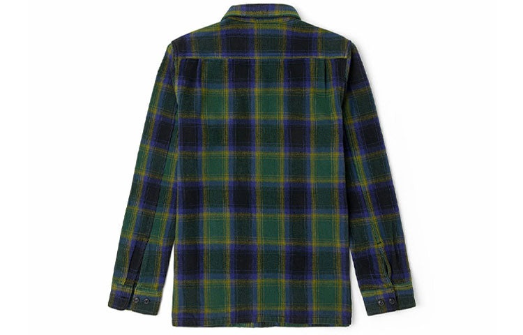 Men's Vans Plaid Casual Long Sleeves Shirt Green VN0A5KLYZ17 - 2