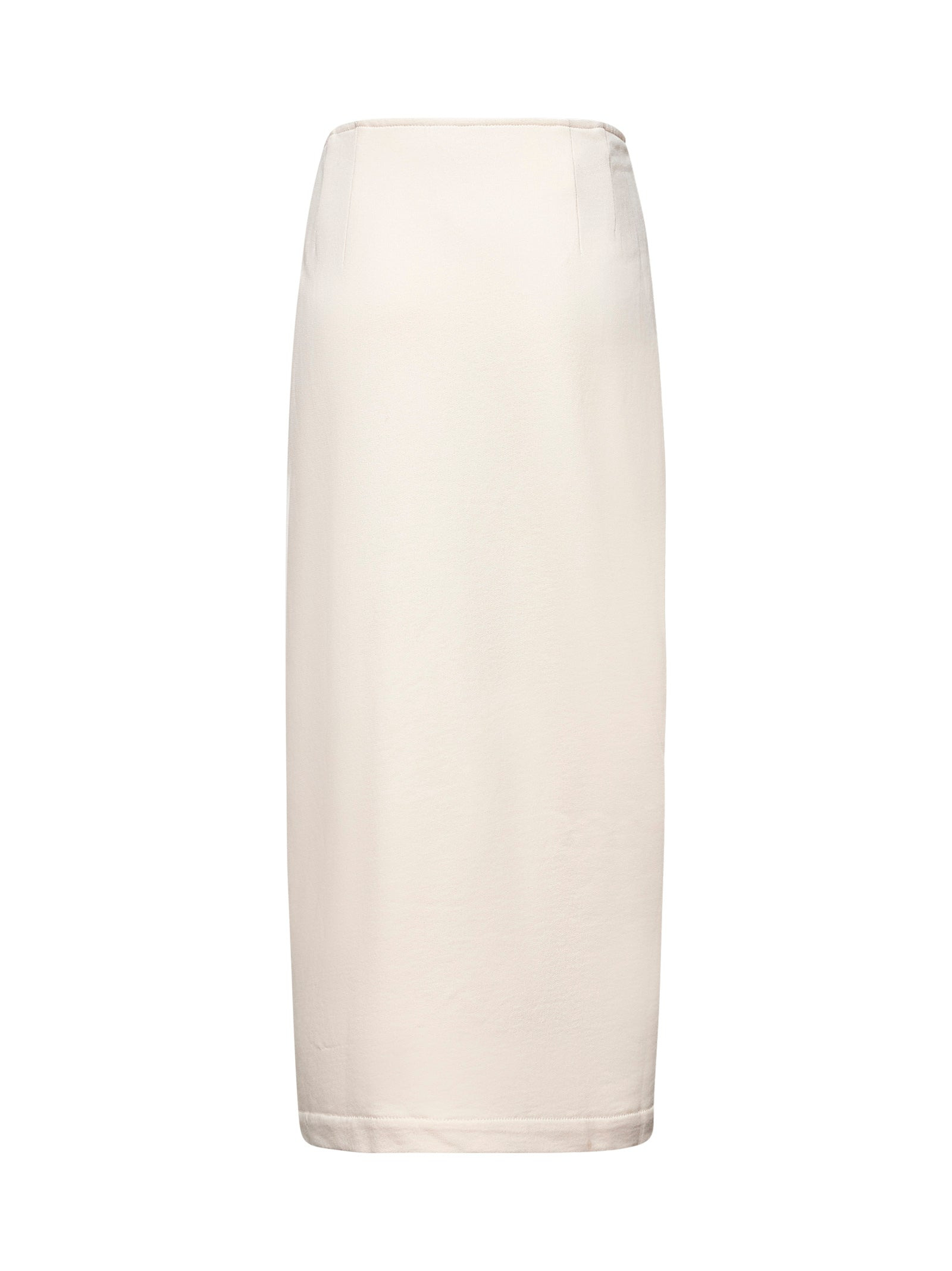 Dries Van Noten Women Ecru Cotton Draped Midi Skirt - 2