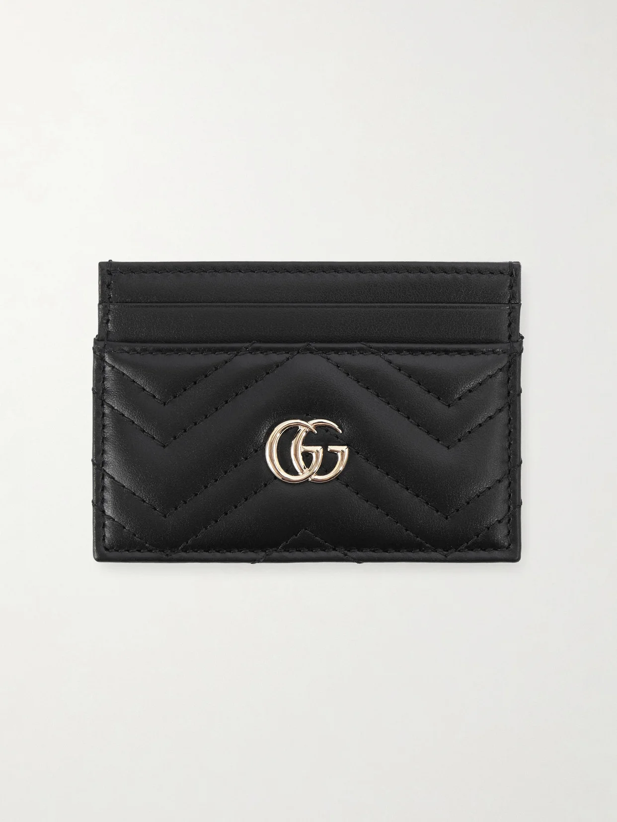 Gg Marmont Quilted Leather Cardholder - 1