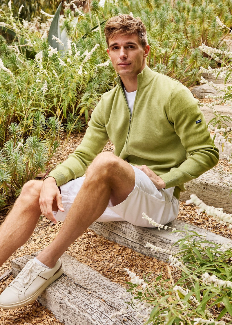 CREGGAN II Merino wool zip cardigan 1