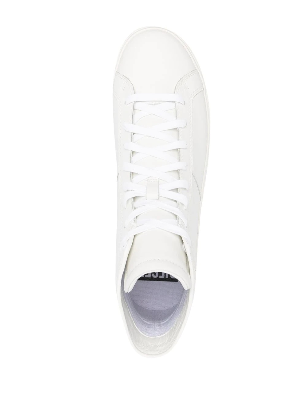 leather high-top sneakers - 4