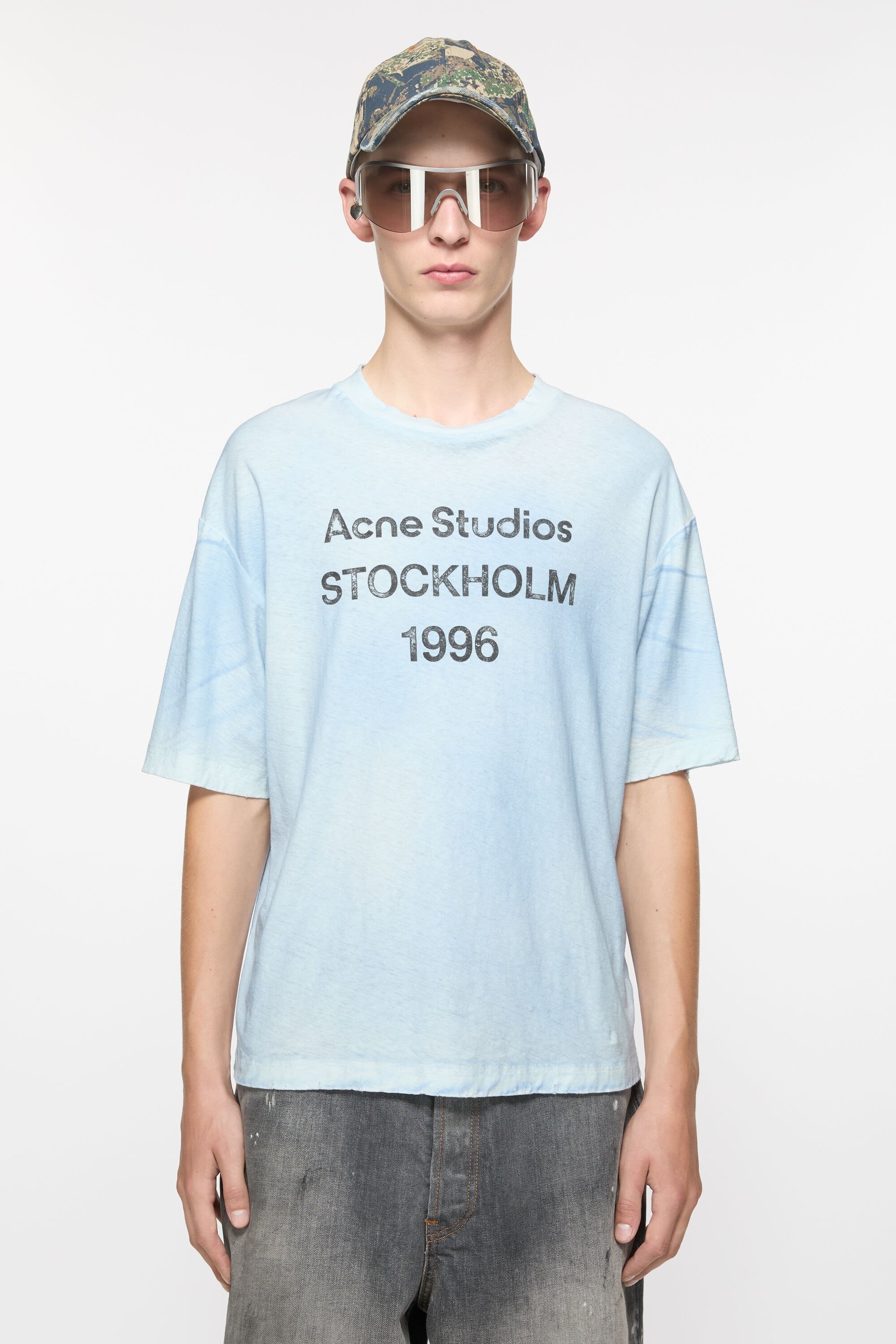 Logo t-shirt - Relaxed fit - Dusty blue - 2
