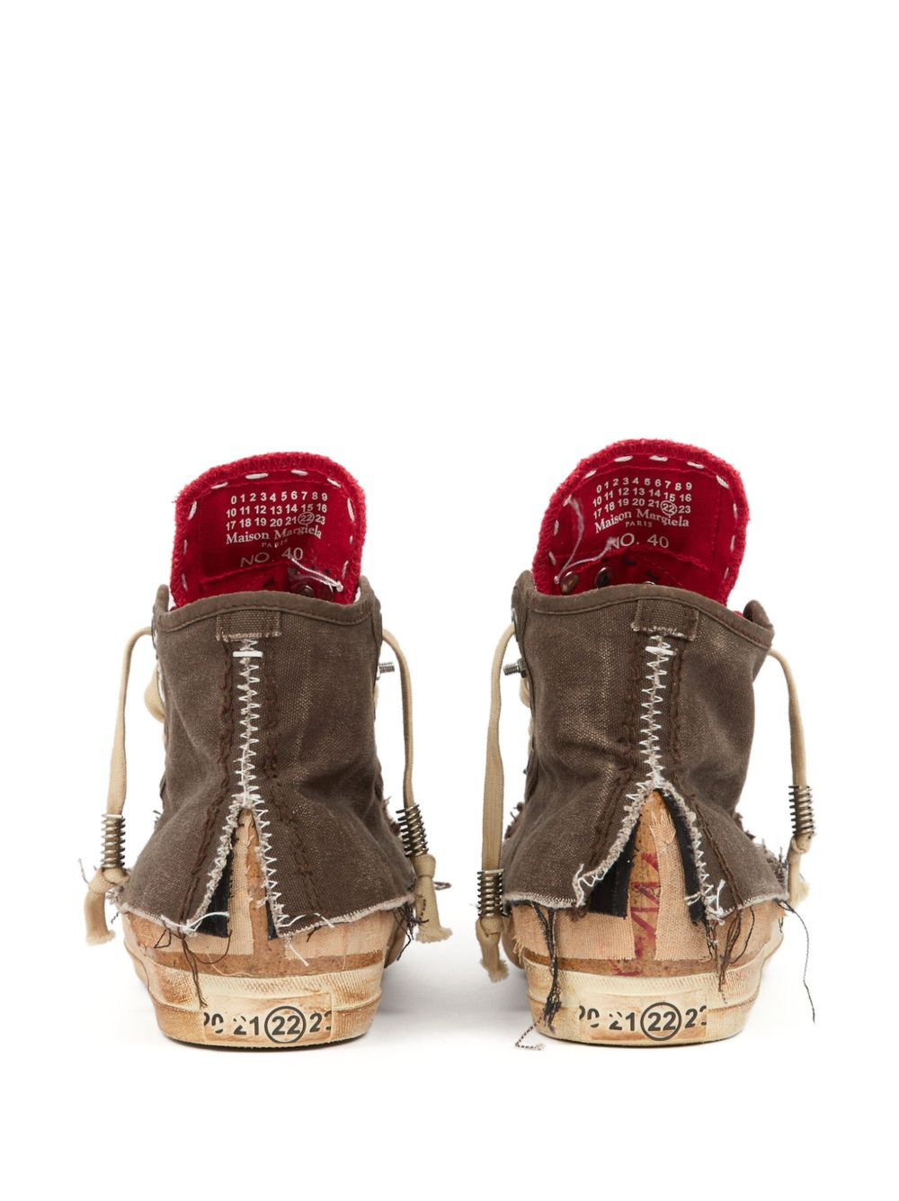 distressed high-top sneakers - 3