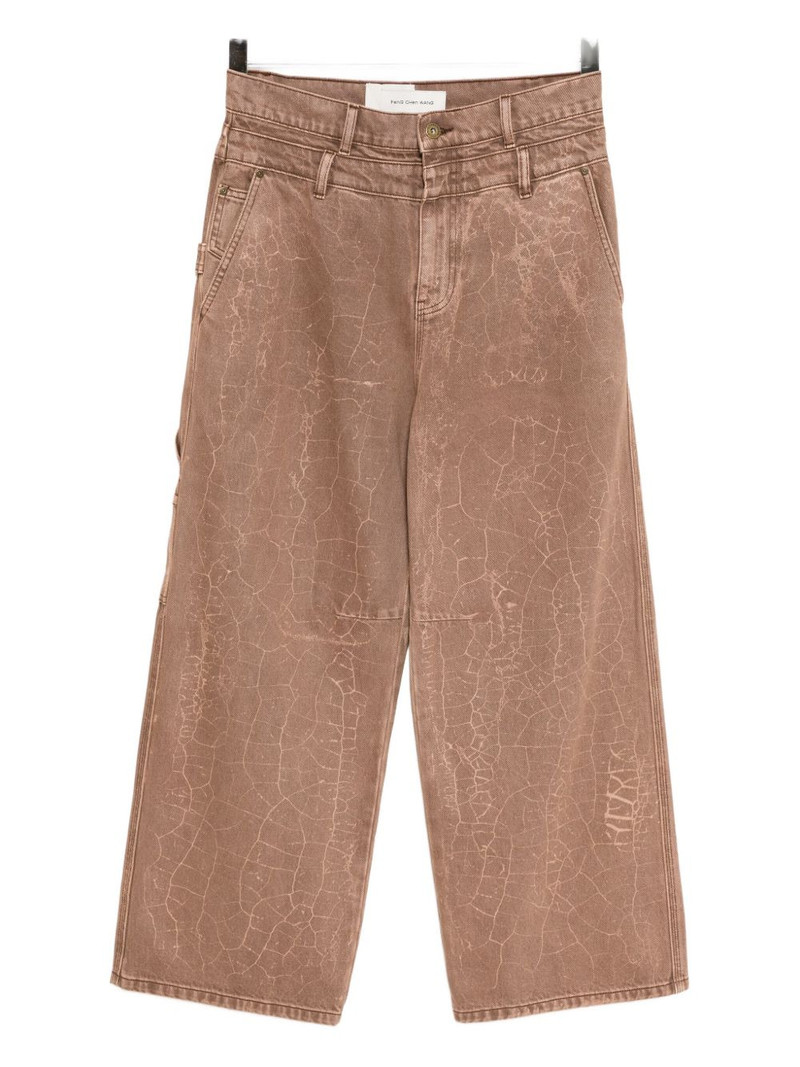 crack-print jeans 1