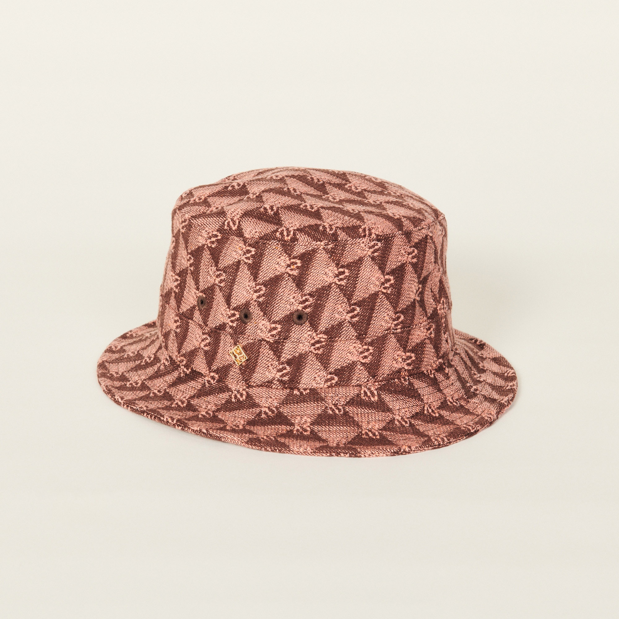 Jacquard fabric bucket hat - 1