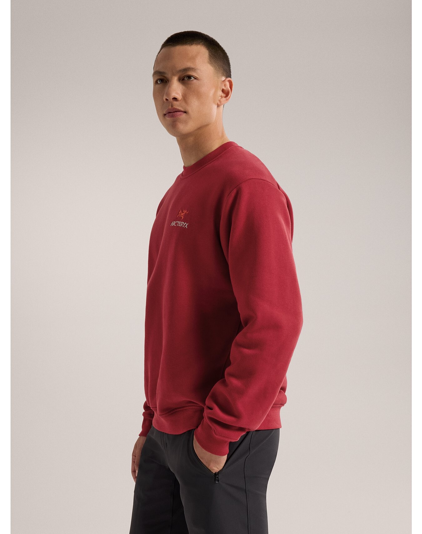 Emblem Fleece Crew Neck Pullover - 6