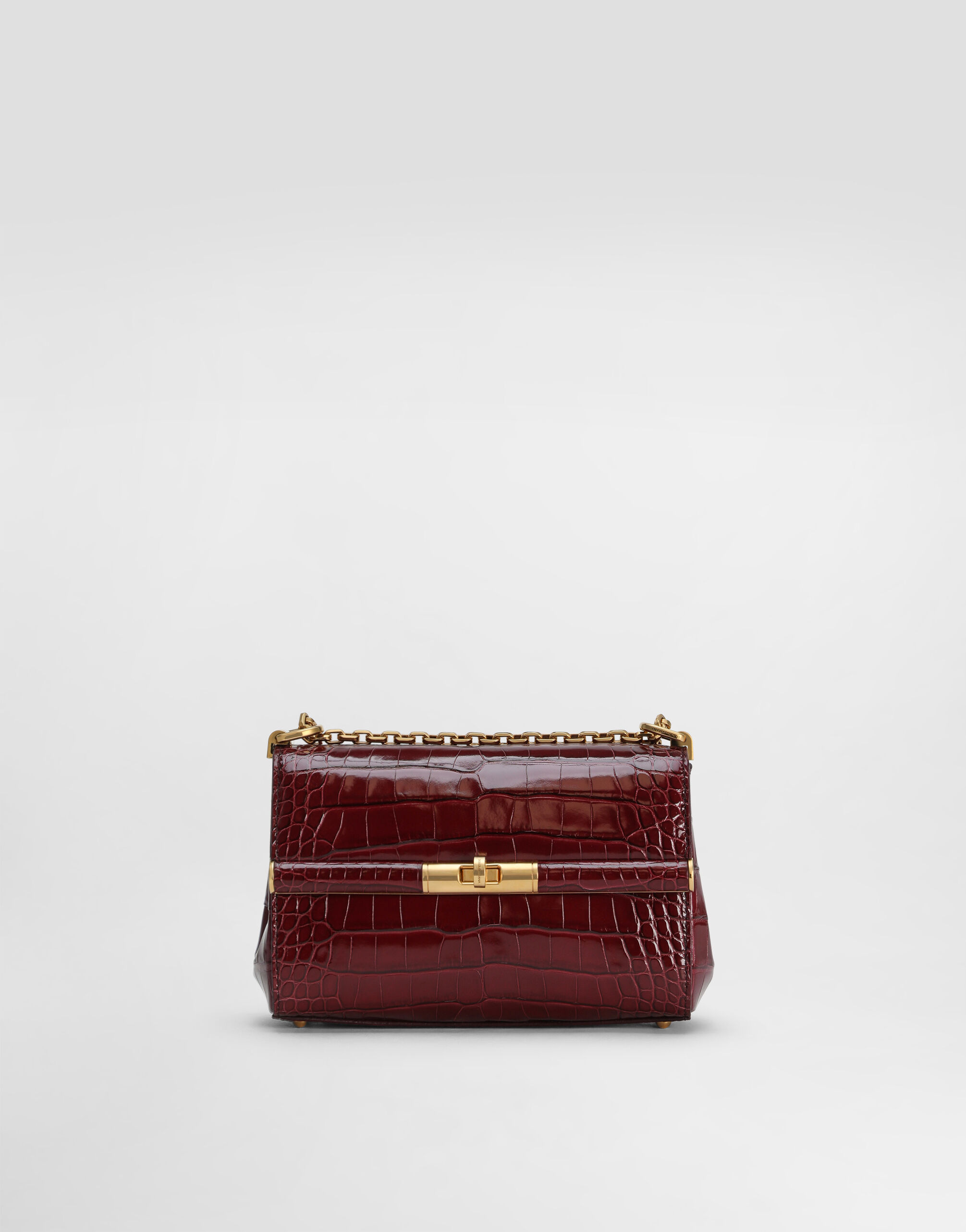 Marlene city mini bag in polished alligator - 1