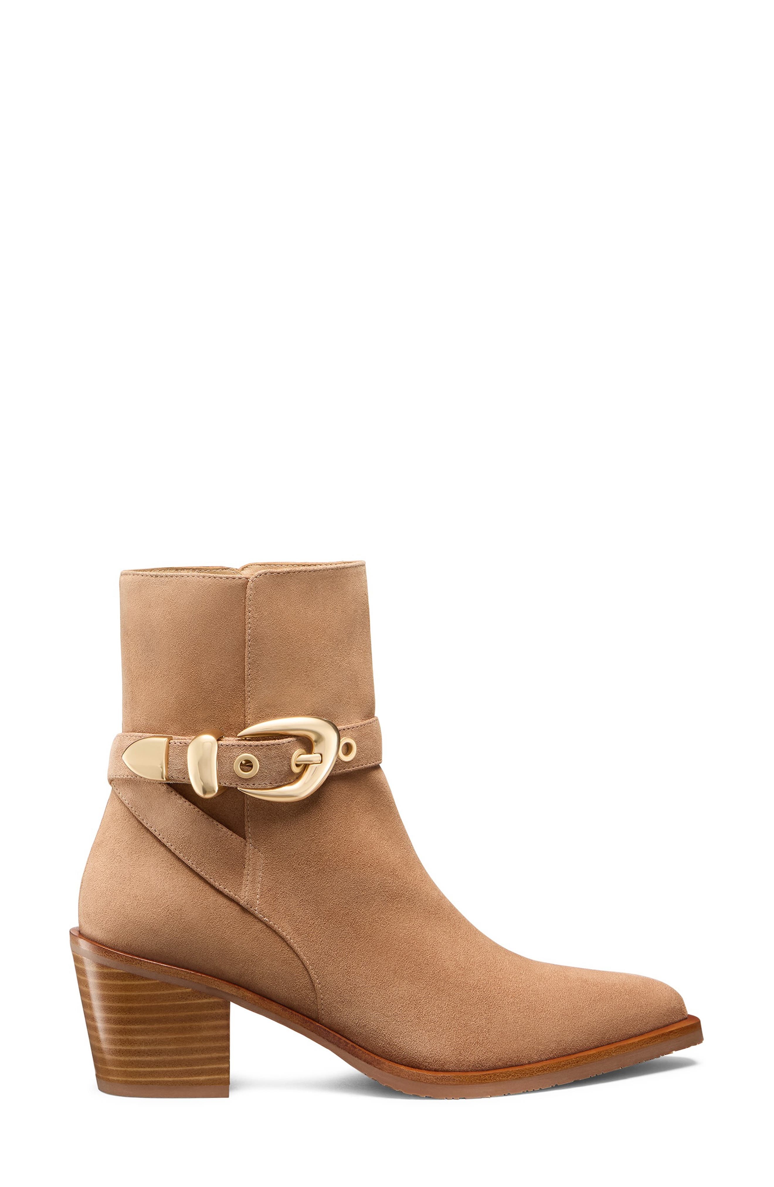 Stuart Weitzman Maven Western Bootie in New Camel/Caramel at Nordstrom - 3