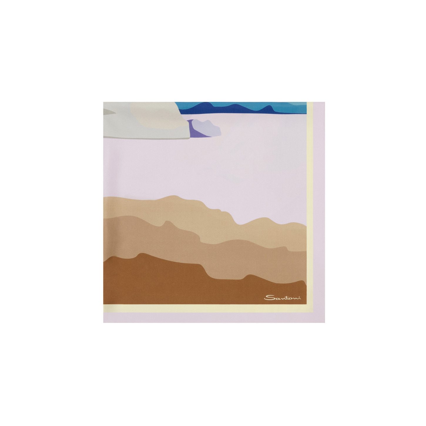 Multicolored silk scarf - 3