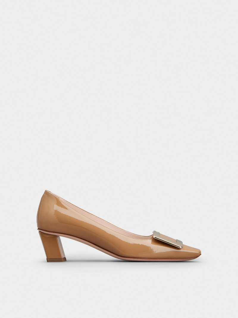 Belle Vivier Metal Buckle Pumps in Patent Leather - 1