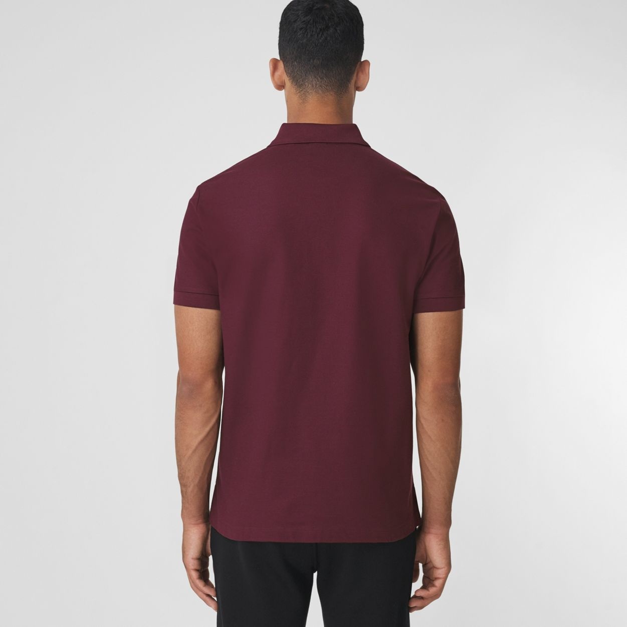 Monogram Motif Cotton Piqué Polo Shirt - 4