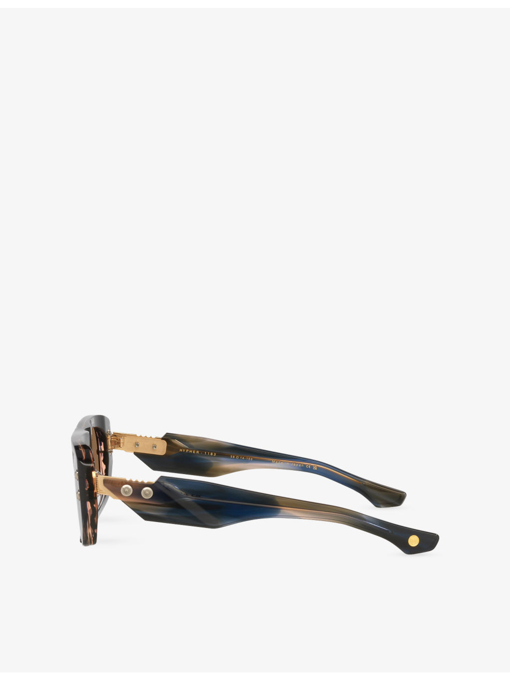 D4000477 Hyper-1183 Rectangular-Frame Acetate Sunglasses - 3