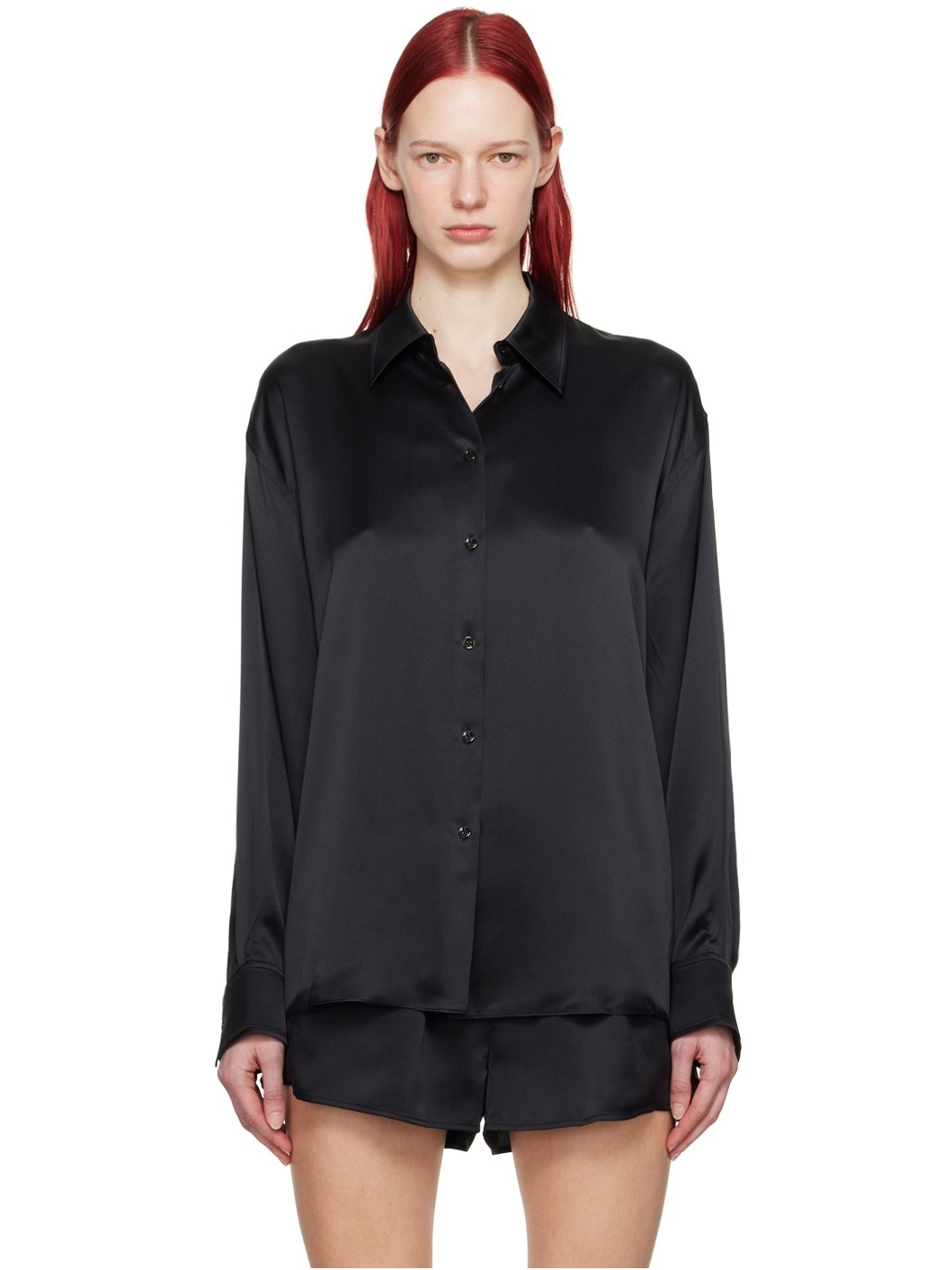 Black Cutout Shirt - 1