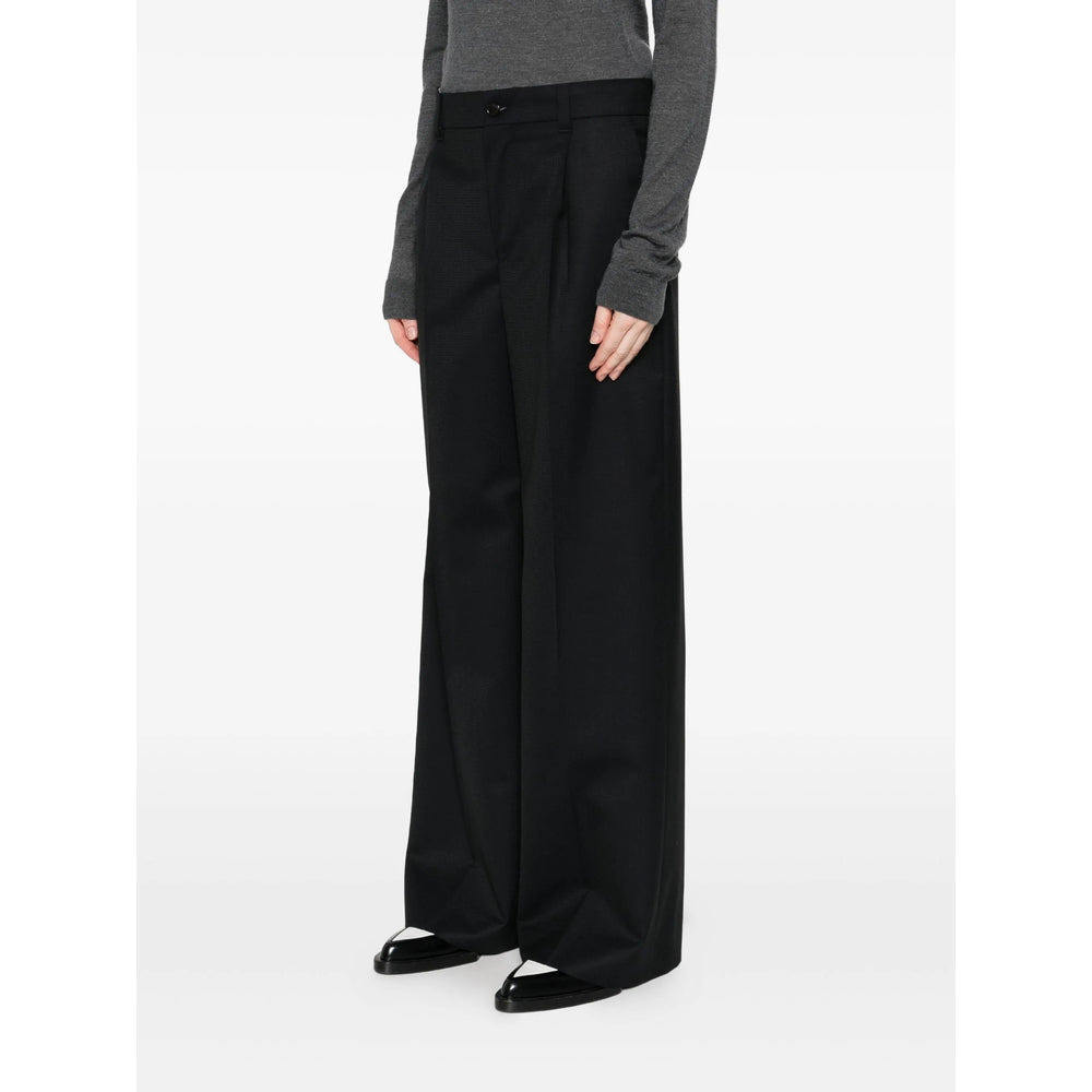 Kenzo Blue Trousers - High-Waisted Trousers Women - 3