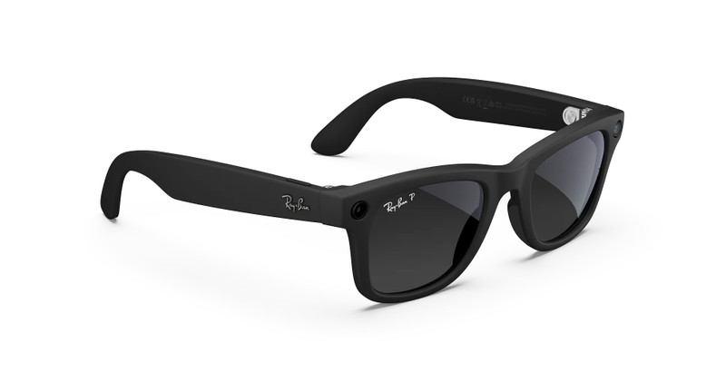 Ray-Ban Meta Wayfarer (Gen 2) Matte Black Polar Gradient Graphite Lenses 4