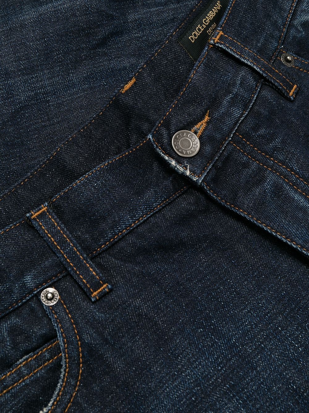 rear logo-patch detail  jeans - 6