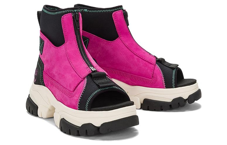 (WMNS) Timberland Adley Way Peep Toe Boot Sandals 'Very Berry' A5W3G - 3