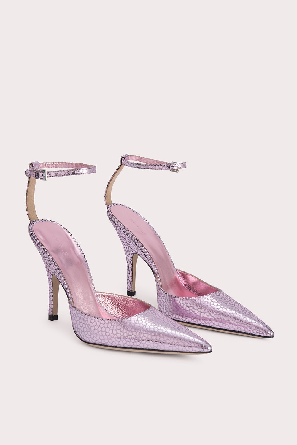 Eliza Pale Pink Flagstone Leather - 2