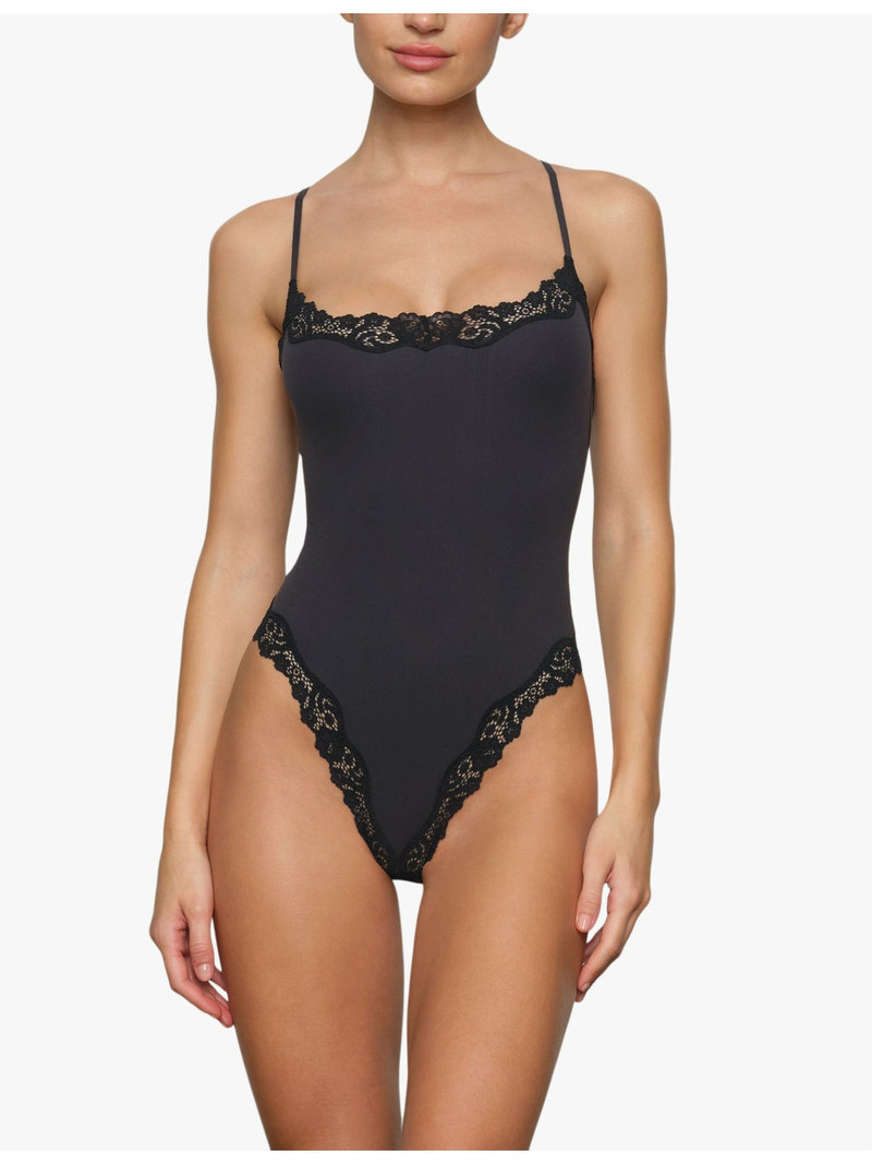 SKIMS Fits Everybody Lace-trim stretch-woven body outlook