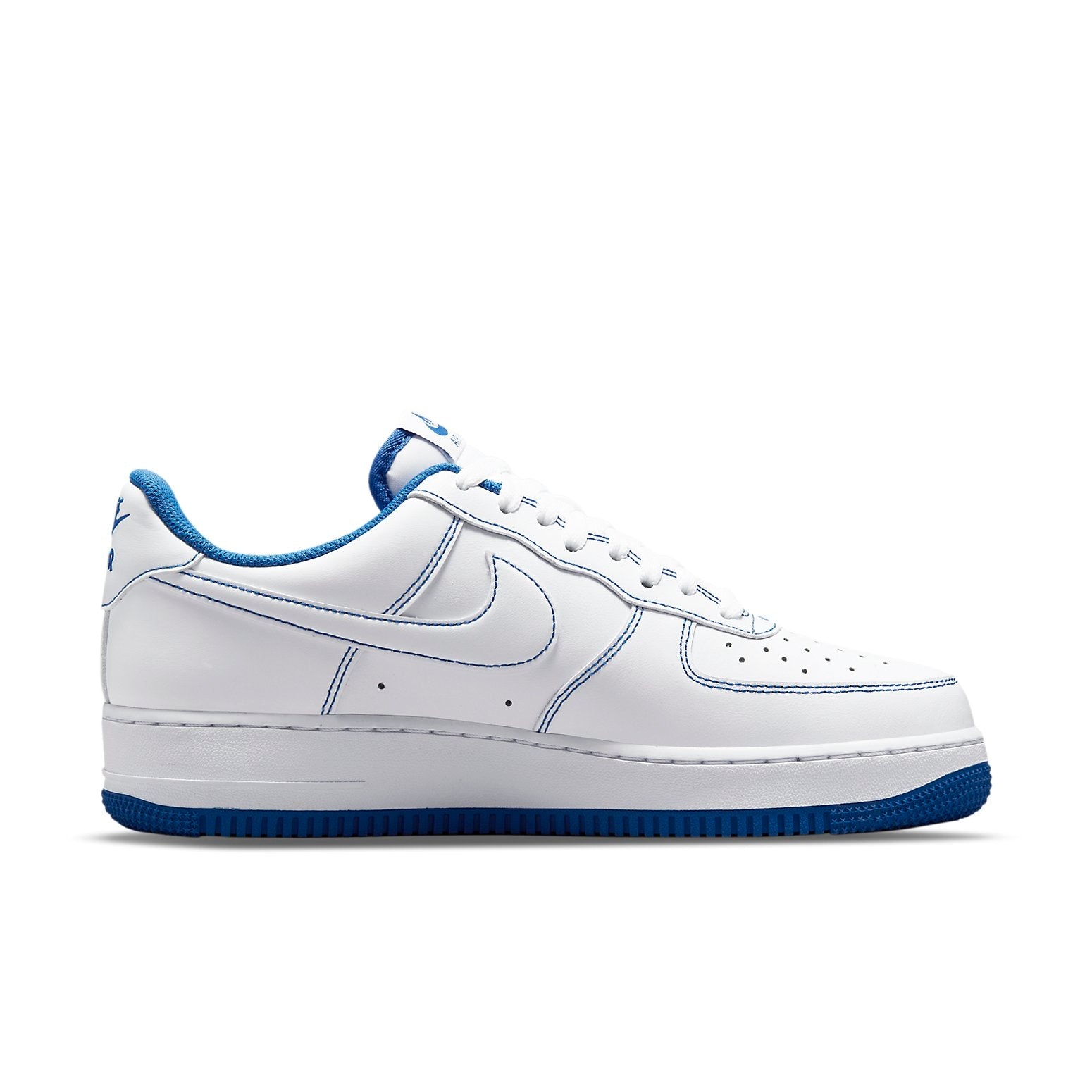 Nike Air Force 1 '07 'Contrast Stitch - White Game Royal' CV1724-101 - 2