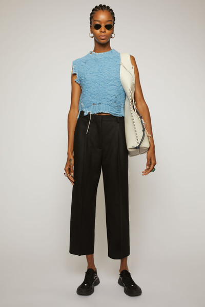 Acne Studios Pleated trousers black outlook