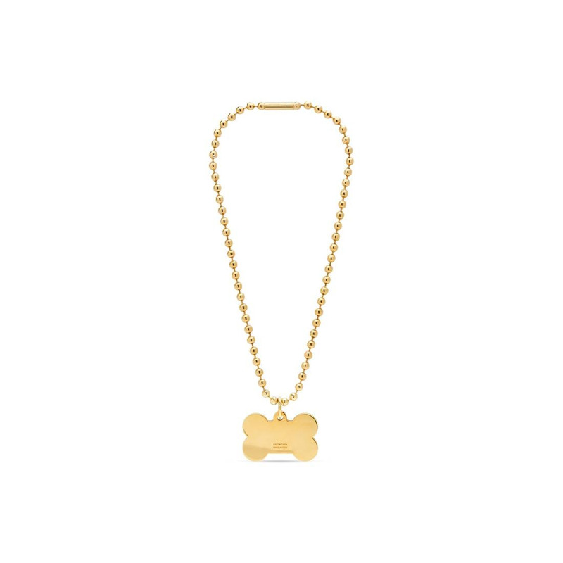 BALENCIAGA Women's Puppy Necklace in Gold outlook