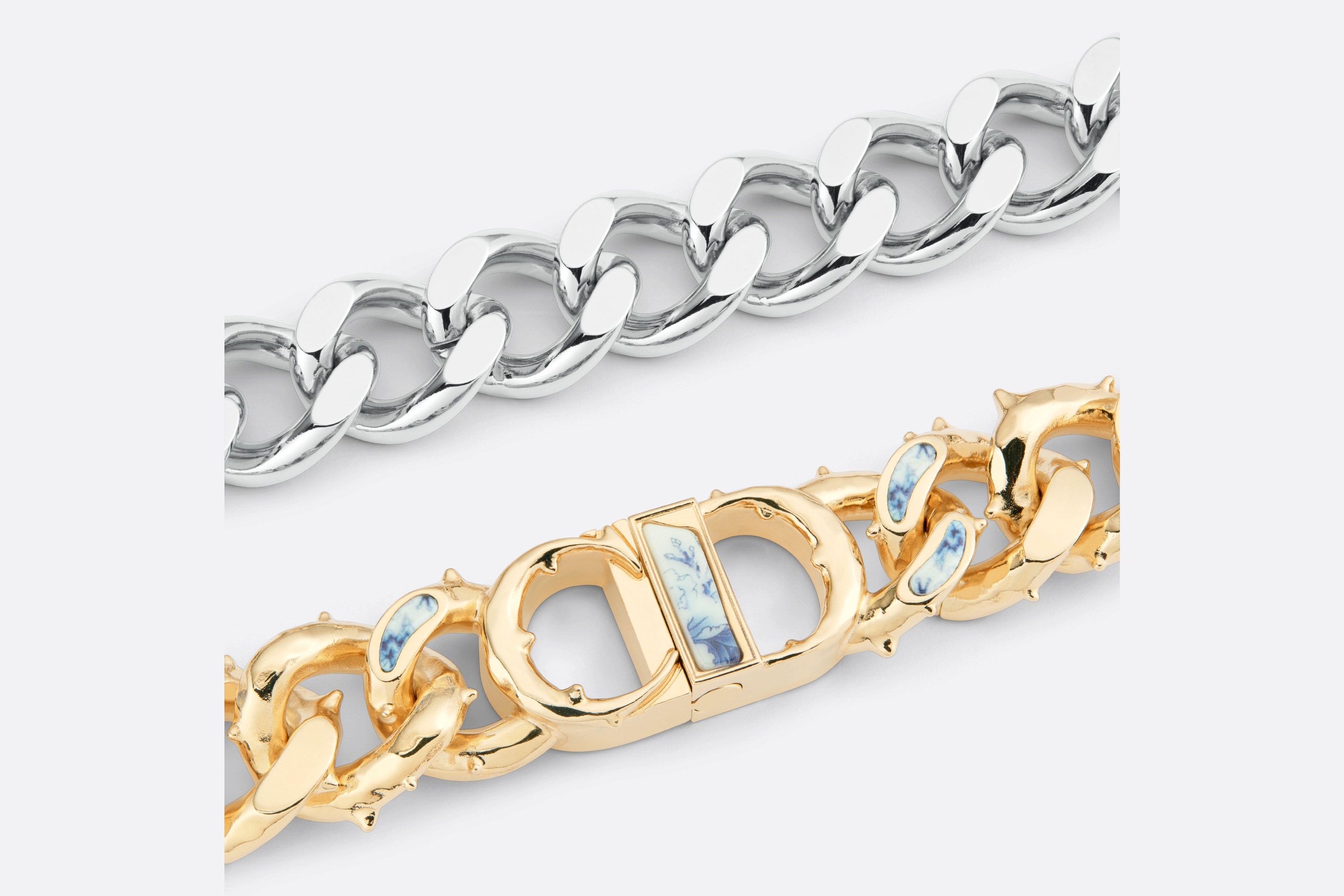 CD Icon Chain Link Necklace - 4