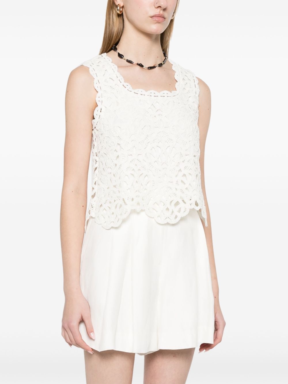 crochet-knit top - 3