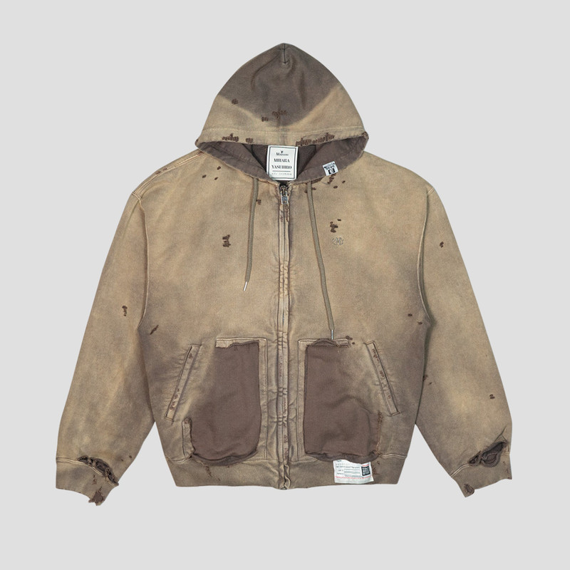 SUNFADED ZIP-UP HOODIE 1