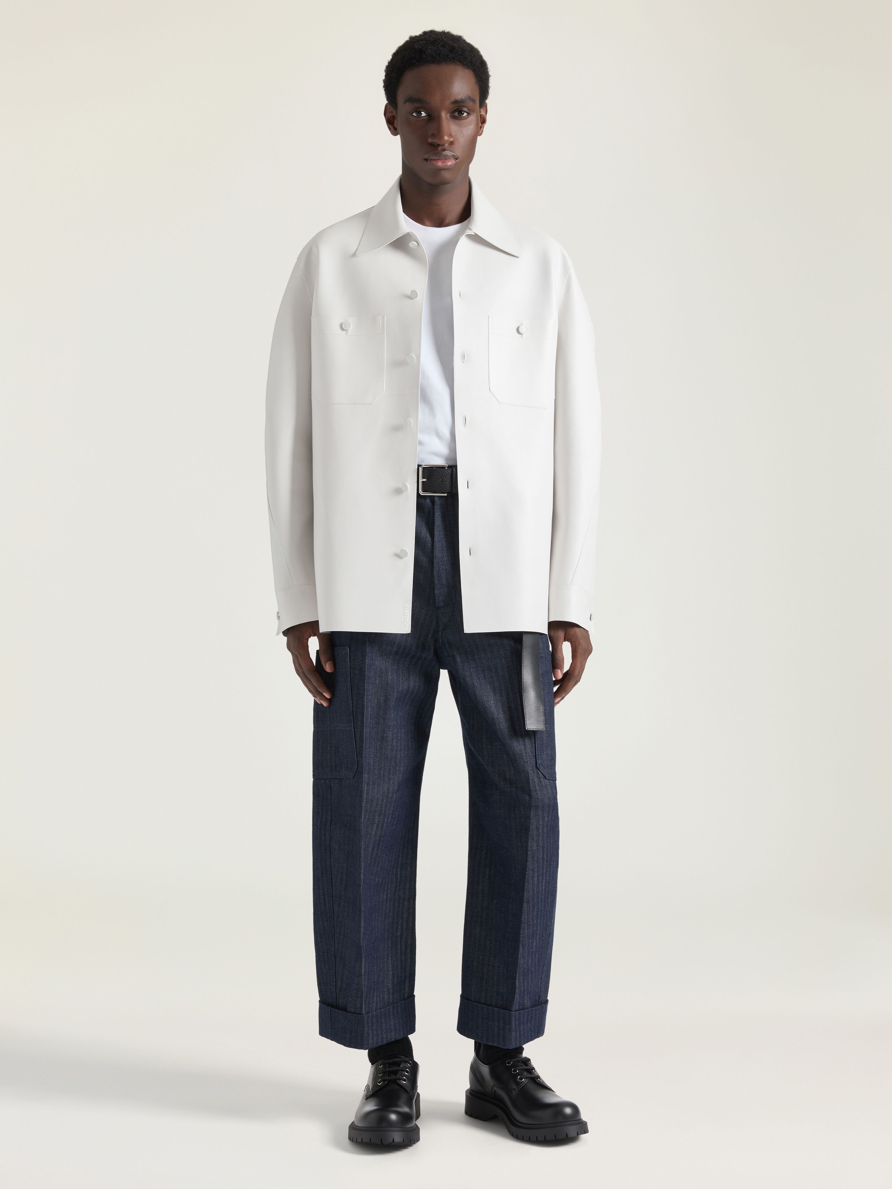 OVERSHIRT IN NAPPA LEATHER - 2