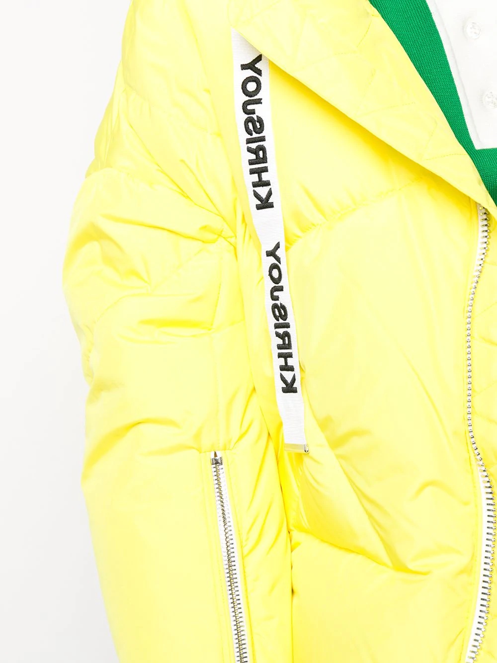 logo drawstring puffer jacket - 5