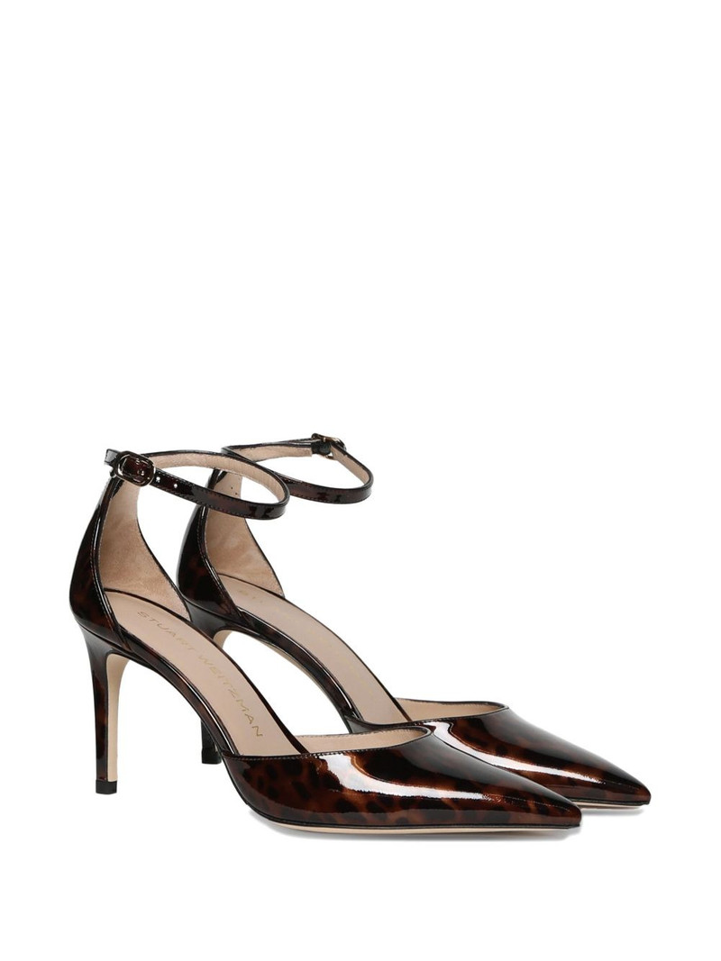 Stuart Weitzman 85mm ankle strap pointed pumps outlook