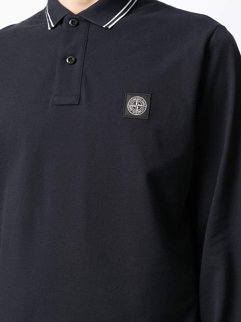 logo-appliqué polo shirt - 5