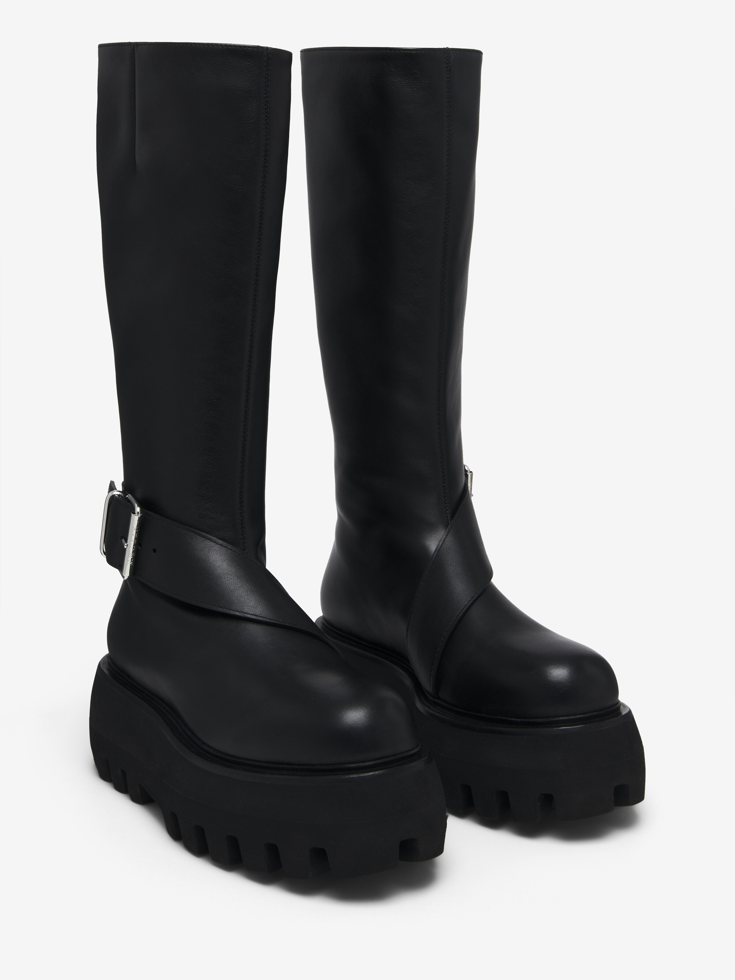 Sofa Knee-High Buckle Boot - 2
