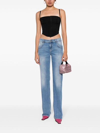 Blumarine mid-rise flared jeans outlook