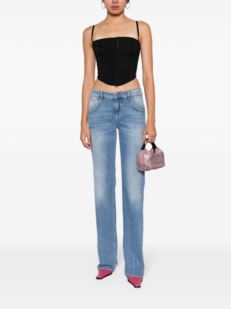 Blumarine mid-rise flared jeans outlook