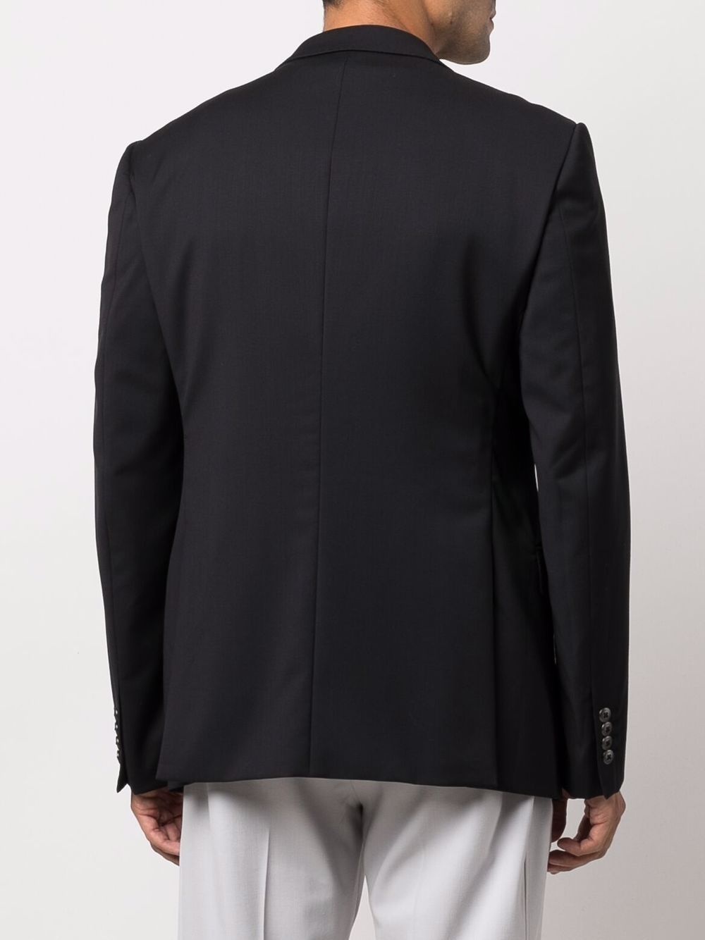 fitted single-breasted blazer - 4