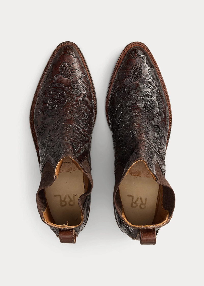 Plainview Hand-Tooled Leather Boot 3