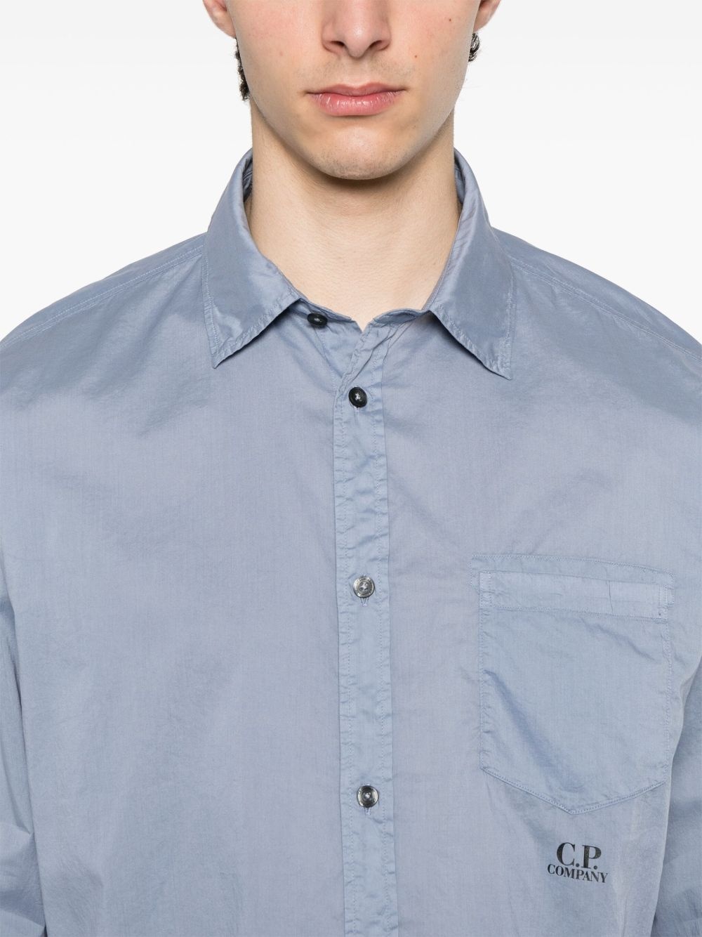 logo-print shirt - 5