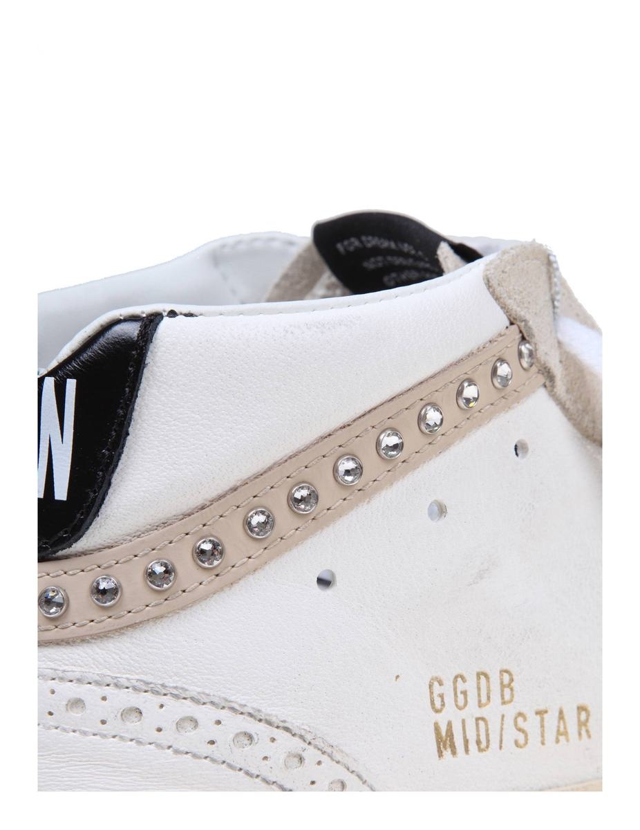 GOLDEN GOOSE LEATHER AND SUEDE SNEAKERS - 2