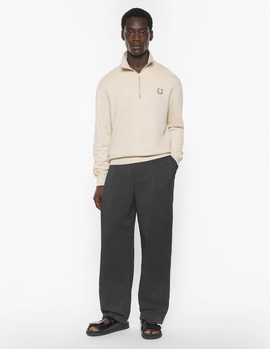 BOLD FOX HEAD PATCH COMFORT HALF ZIPPED SWEATSHIRT - 2
