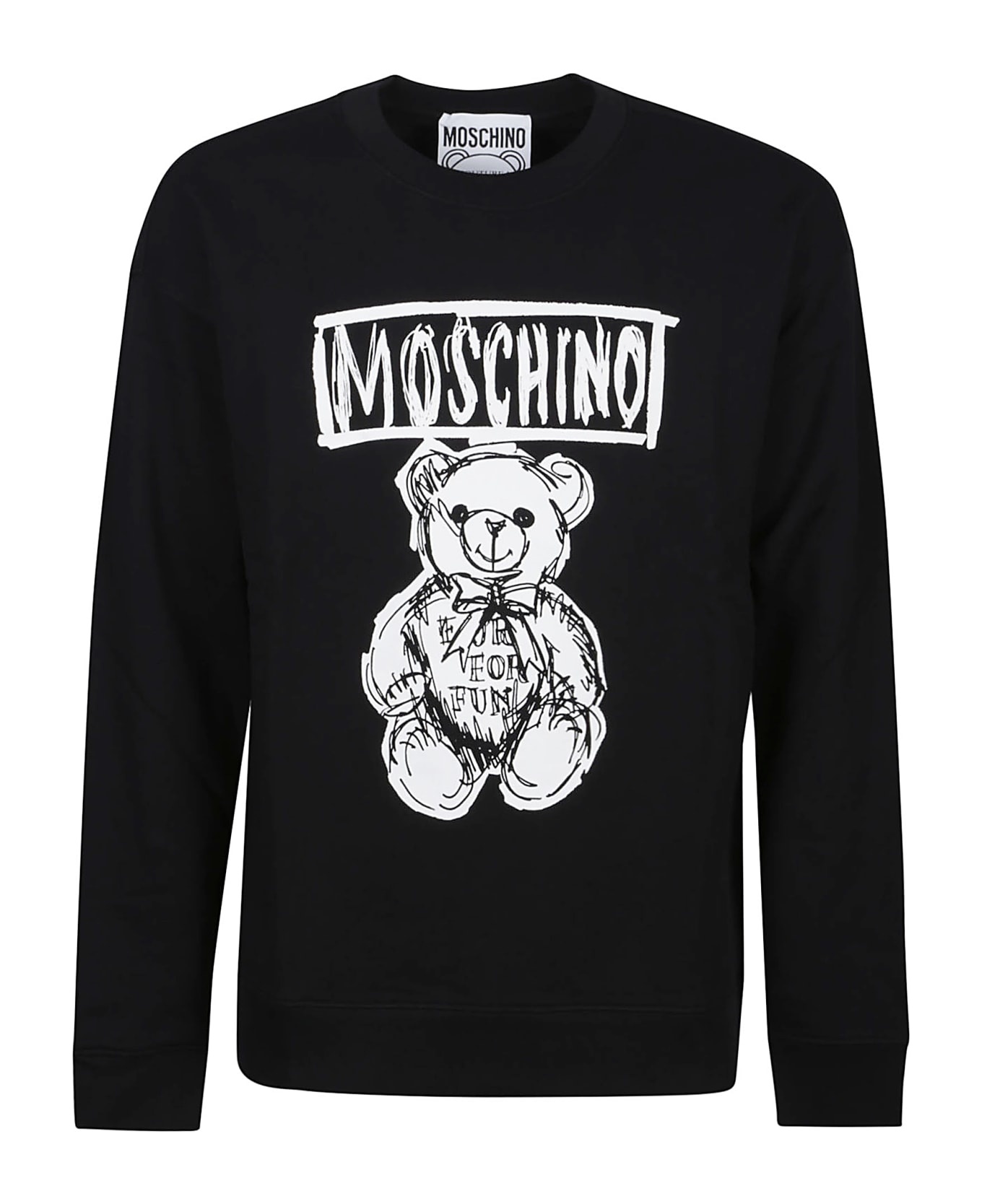 Teddy Bear Print Sweatshirt - 1