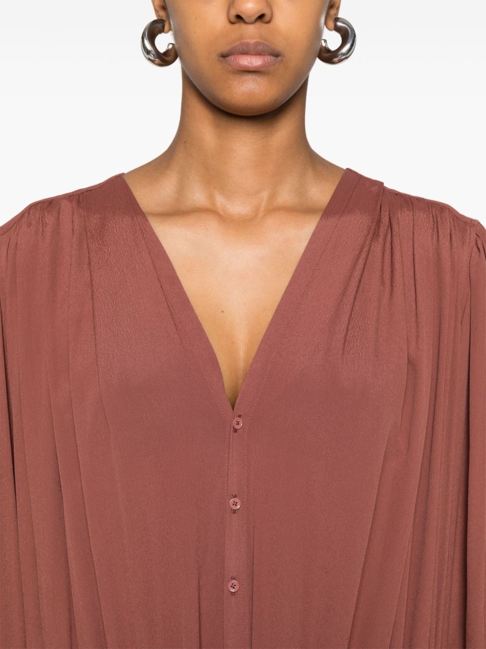 blouse midi dress - 5
