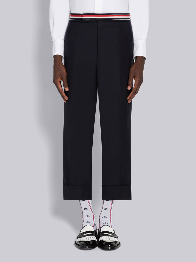 Super 120's Twill Low Rise Backstrap Trouser 1