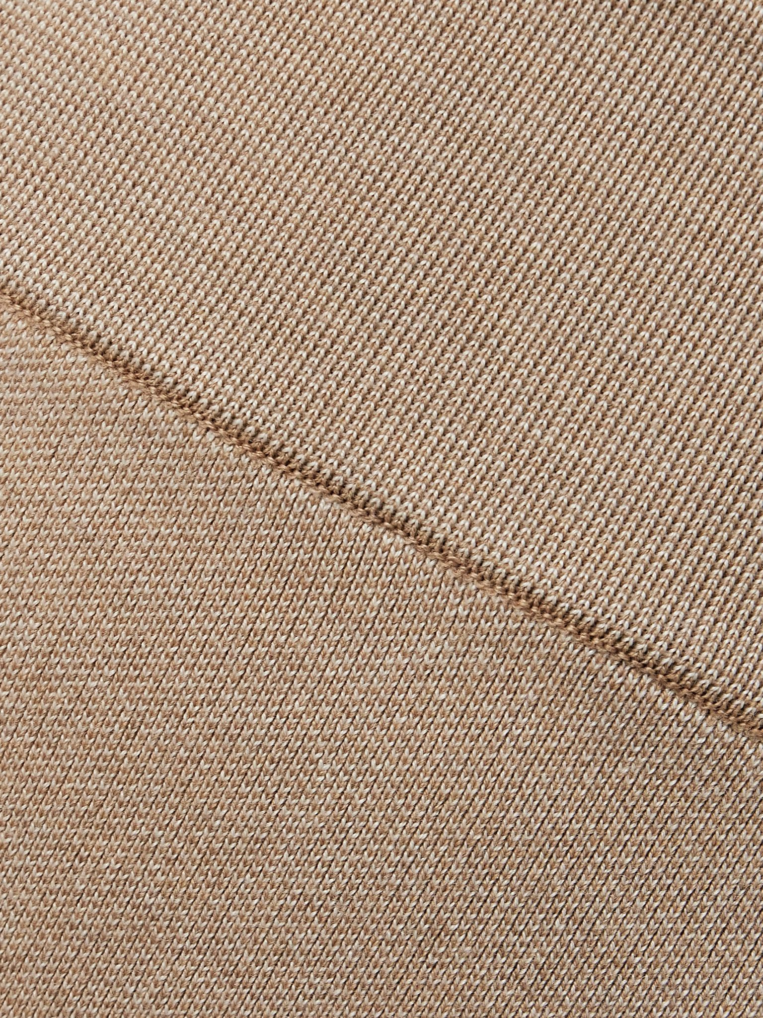 Merino wool-blend midi skirt Beige - 5