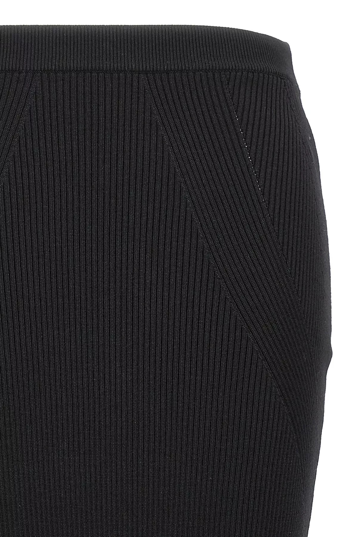 Ribbed midi skirt - 4