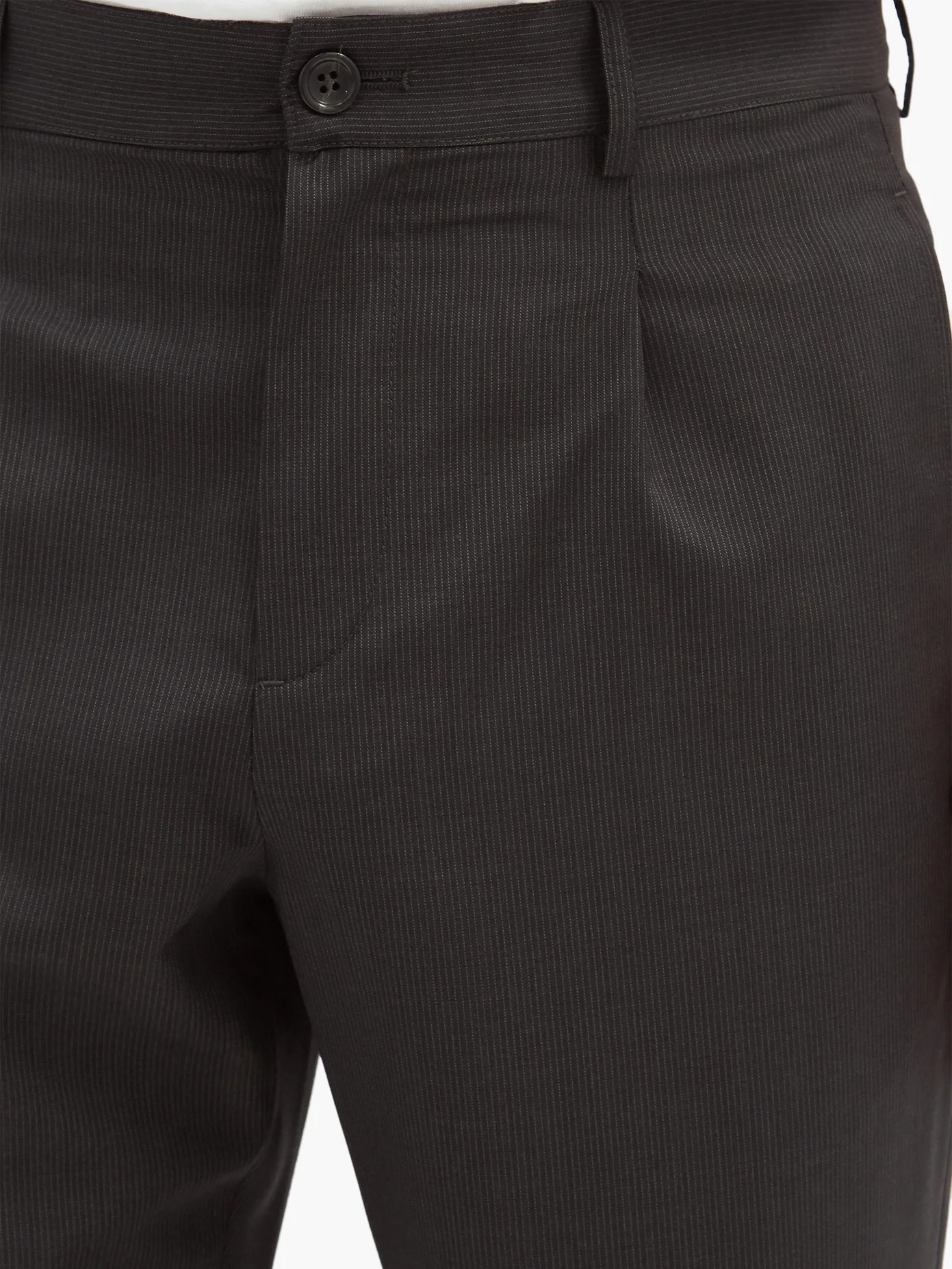 Dorian pinstriped-wool trousers - 4