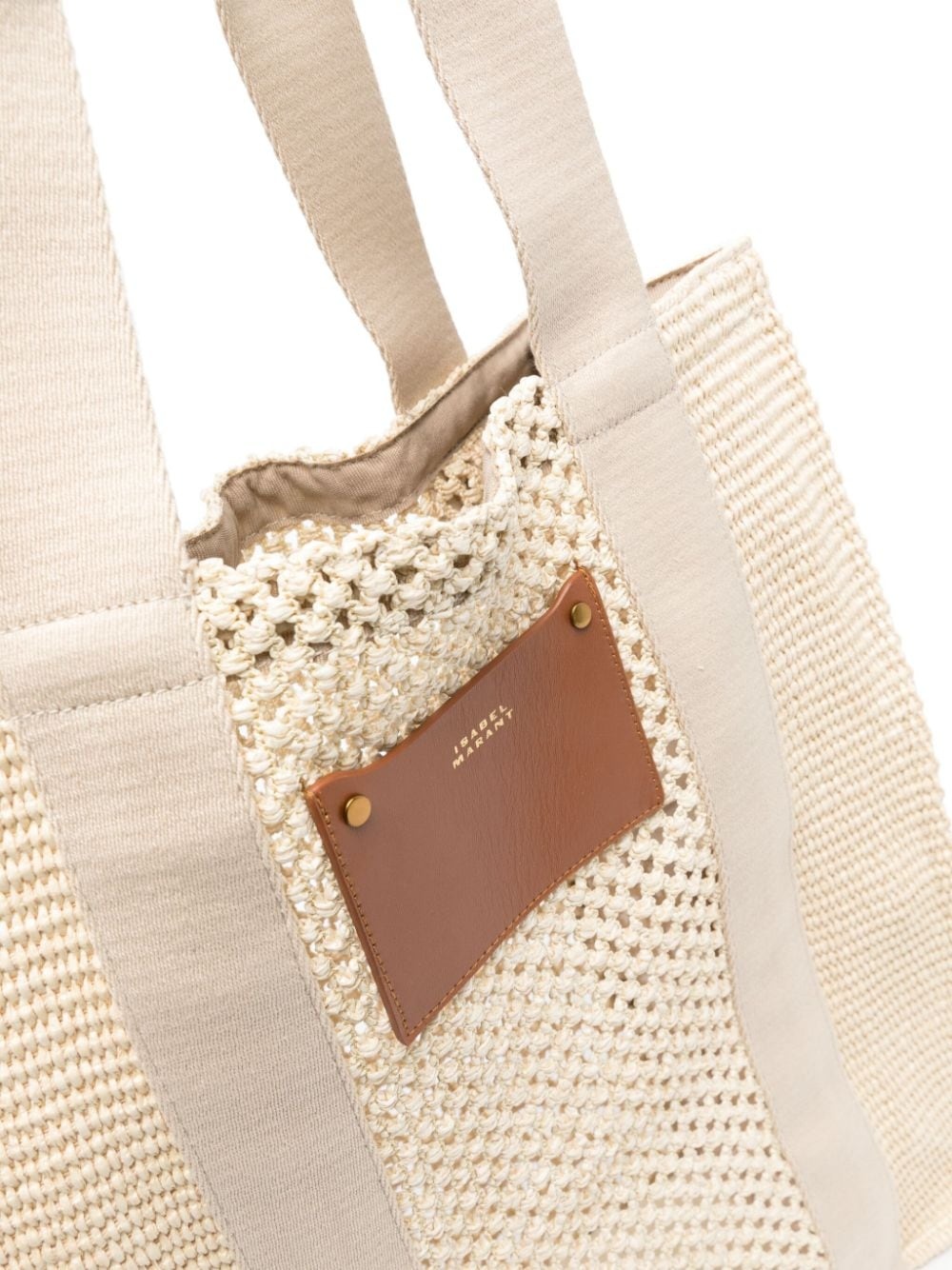 raffia tote bag - 4