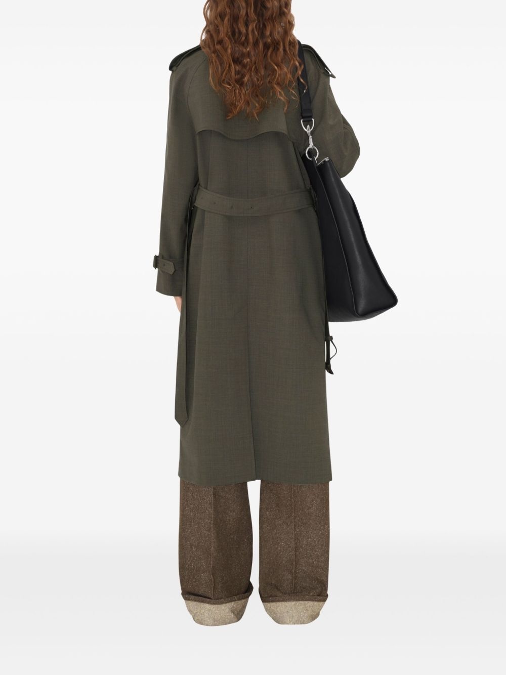 long wool trench coat - 4