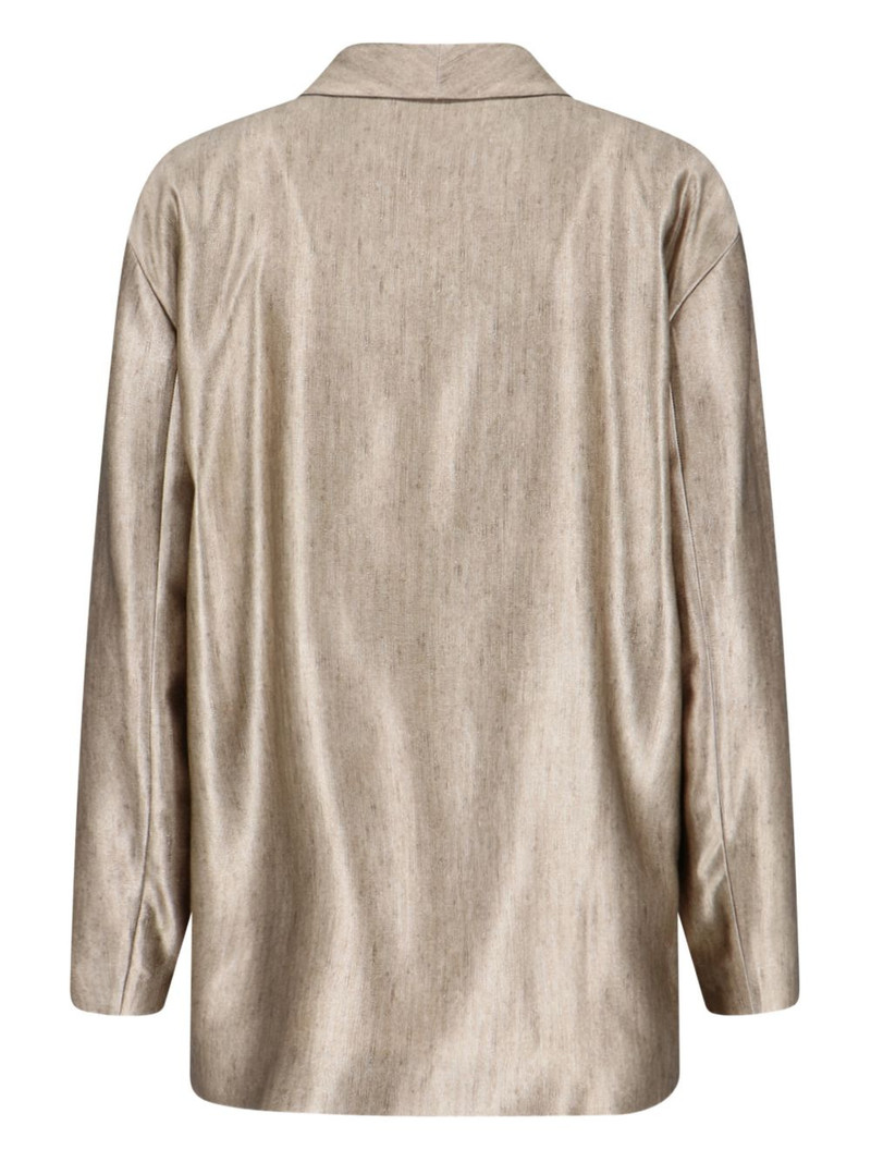 GIORGIO ARMANI double-breasted silk blazer outlook